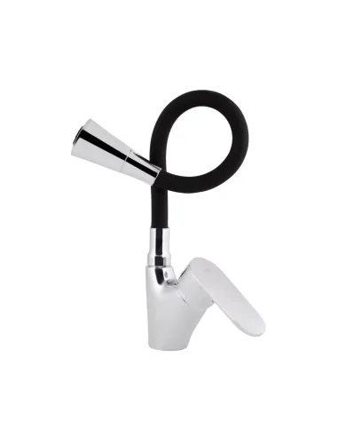 Змішувач для кухні Lidz Tani 007F3 LDTAN007F3BCR37649 Chrome/Black, з гнучким виливом