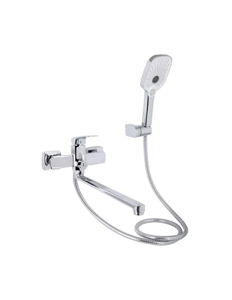 Смеситель для ванны Q-Tap Tern QTTER260CRM47587 Chrome с душевым набором