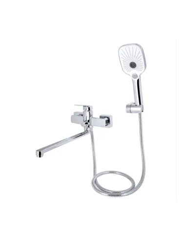 Смеситель для ванны Q-Tap Tern QTTER260CRM47587 Chrome с душевым набором