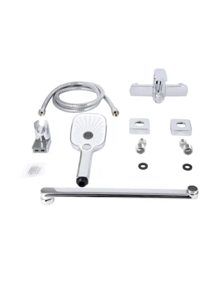 Смеситель для ванны Q-Tap Tern QTTER260CRM47587 Chrome с душевым набором