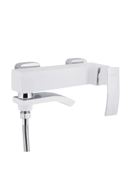 Змішувач для ванни Q-Tap Swan Cascada QTSWA260CRW45569 Chrome/White із душовим набором Змішувач для ванни Q-Tap Swan Cascada QTSWA260CRW45569 Chrome/White із душовим набором