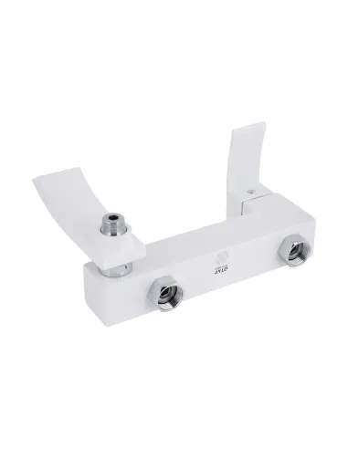 Смеситель для ванны Q-Tap Swan Cascada QTSWA260CRW45569 Chrome/White с душевым набором