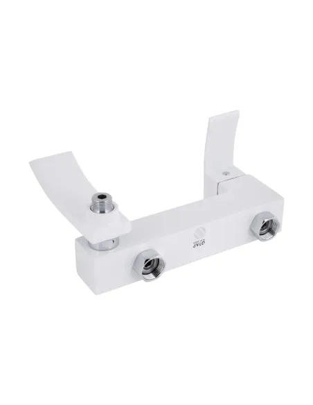 Змішувач для ванни Q-Tap Swan Cascada QTSWA260CRW45569 Chrome/White із душовим набором Змішувач для ванни Q-Tap Swan Cascada QTSWA260CRW45569 Chrome/White із душовим набором