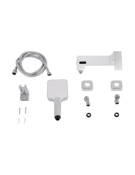 Змішувач для ванни Q-Tap Swan Cascada QTSWA260CRW45569 Chrome/White із душовим набором Змішувач для ванни Q-Tap Swan Cascada QTSWA260CRW45569 Chrome/White із душовим набором