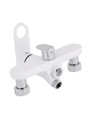 Змішувач для ванни Q-Tap Jay QTJAY2601CRW45552 Chrome/White з душовим набором