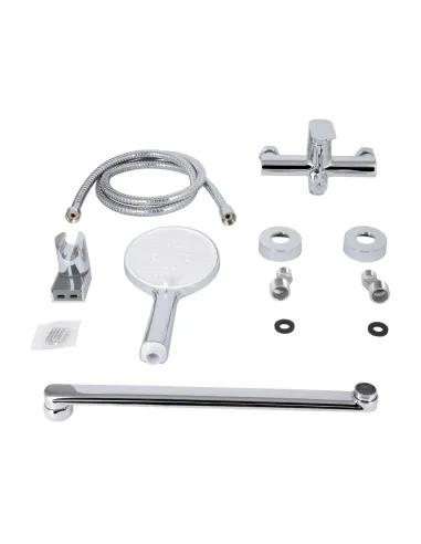 Змішувач для ванни Q-Tap Evia QTEVI260CRM47579 Chrome з душовим набором