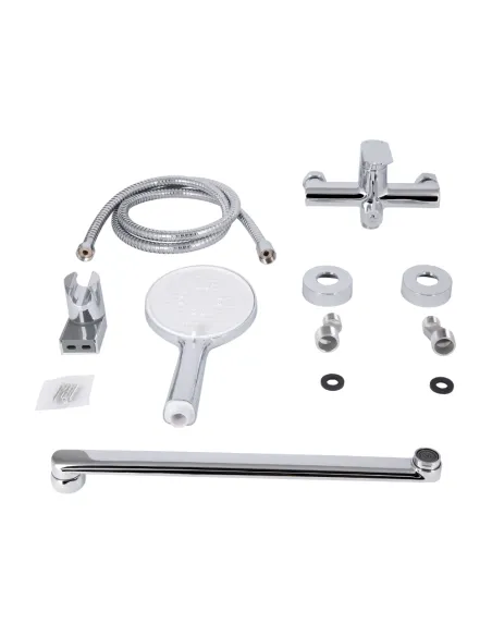 Змішувач для ванни Q-Tap Evia QTEVI260CRM47579 Chrome з душовим набором