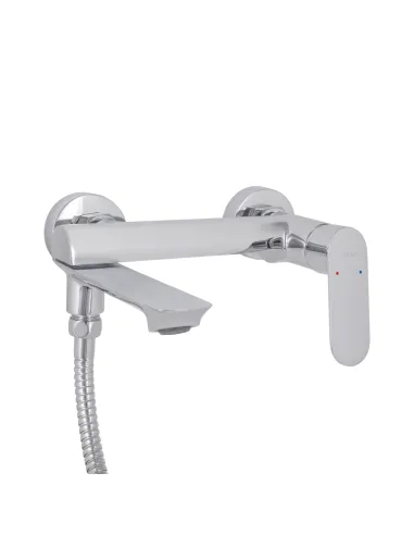 Змішувач для ванни Q-Tap Evia QTEVI260CRM47578 Chrome з душовим набором