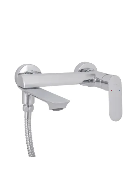 Смеситель для ванны Q-Tap Evia QTEVI260CRM47578 Chrome с душевым набором