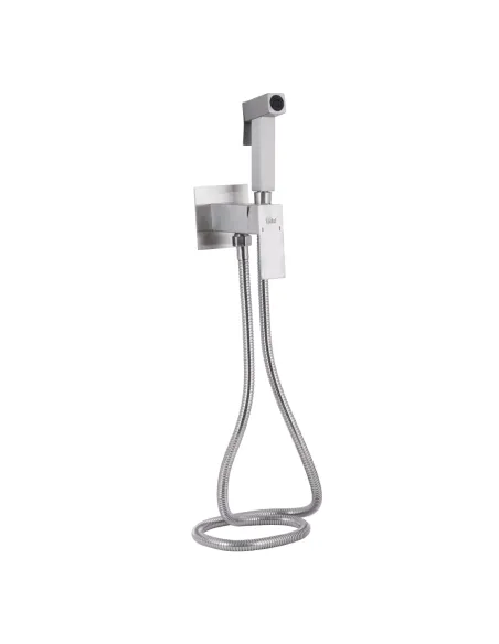 Змішувач для біде Lidz Kubis 111 Nickel LDKUB111NKS46106, з гігієнічним душем Змішувач для біде Lidz Kubis 111 Nickel LDKUB111NKS46106, з гігієнічним душем