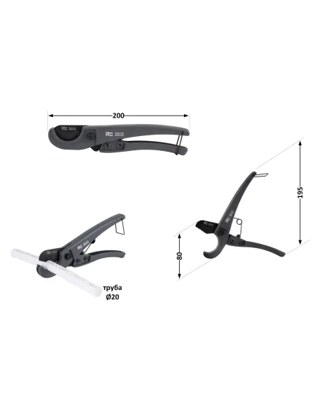 Ножницы для пластиковых труб Thermo Alliance STD-001 d16-25 мм Ножницы для пластиковых труб Thermo Alliance STD-001 d16-25 мм