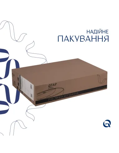 Накладная раковина Qtap Virgo QT18112261WN White, 490x350x110 мм