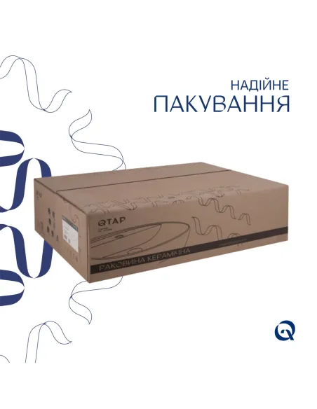 Накладная раковина Qtap Cardinal QT0411K177WN White, 565x400x130 мм Накладная раковина Qtap Cardinal QT0411K177WN White, 565x400x130 мм