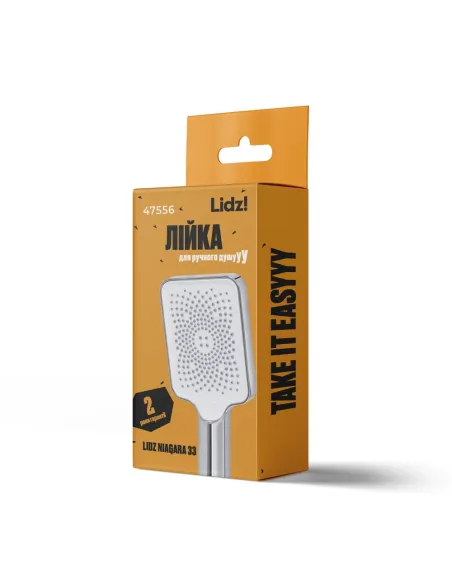 Лійка для ручного душу Lidz Niagara 33 LDNIA33CRM47556 Chrome 145x95 мм, 1 режим