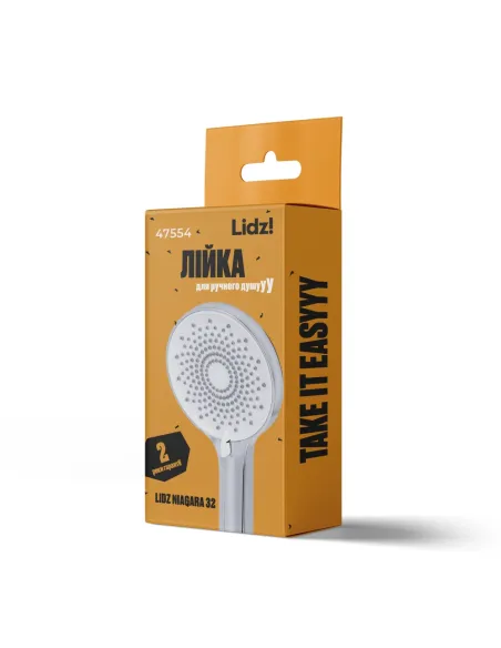 Лейка для ручного душа Lidz Niagara 32 LDNIA32CRM47554 Chrome 120 мм, 3 режима