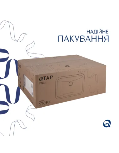 Керамічна раковина Qtap Stork QT1511H0422DW White, 535x365x190 мм