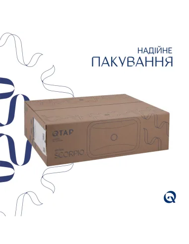 Керамическая раковина Qtap Scorpio QT1411K490WN White, 510x390x145 мм
