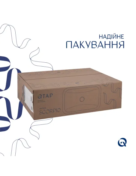 Керамическая раковина Qtap Scorpio QT1411K490WN White, 510x390x145 мм Керамическая раковина Qtap Scorpio QT1411K490WN White, 510x390x145 мм