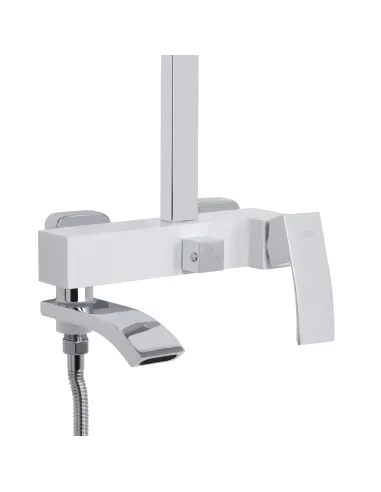 Душова система Q-Tap Swan Cascada QTSWA111CRW45570 Chrome/White з виливом