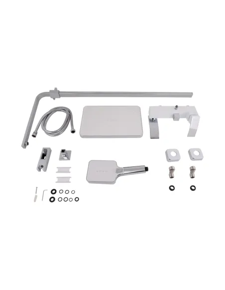 Душевая система Q-Tap Swan Cascada QTSWA111CRW45570 Chrome/White с изливом Душевая система Q-Tap Swan Cascada QTSWA111CRW45570 Chrome/White с изливом