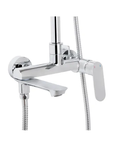 Душевая система Q-Tap Evia QTEVI111CRM47583 Chrome с изливом