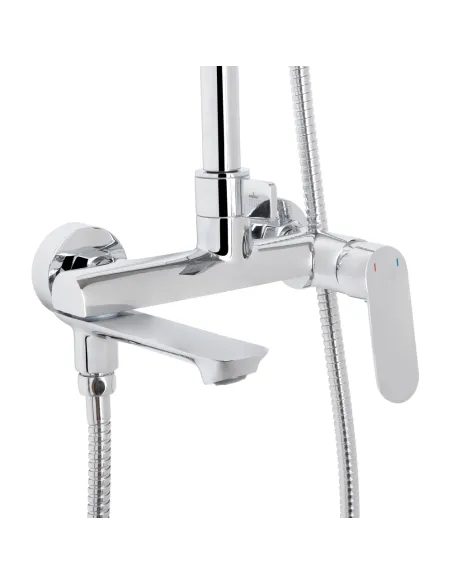 Душевая система Q-Tap Evia QTEVI111CRM47583 Chrome с изливом