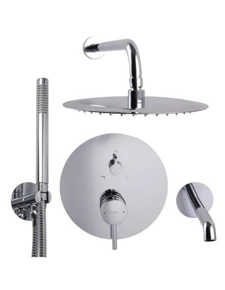 Змішувач для душу Topaz Loft TLF 32115-H39-C прихованого монтажу з душовим набором Змішувач для душу Topaz Loft TLF 32115-H39-C прихованого монтажу з душовим набором