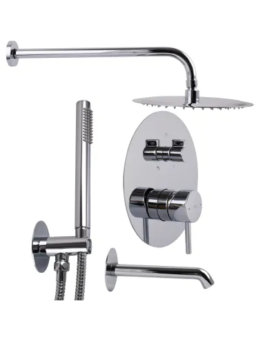 Змішувач для душу Topaz Loft TLF 32115-H39-C прихованого монтажу з душовим набором