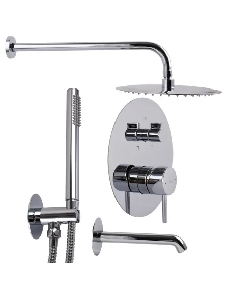 Змішувач для душу Topaz Loft TLF 32115-H39-C прихованого монтажу з душовим набором Змішувач для душу Topaz Loft TLF 32115-H39-C прихованого монтажу з душовим набором