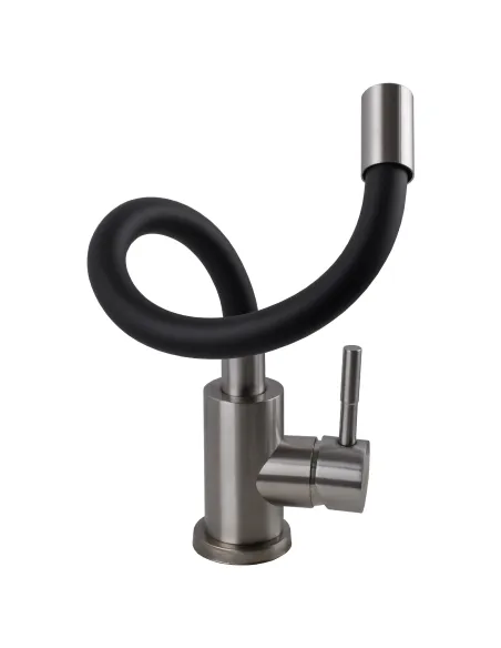 Смеситель для кухни Ecomix ALPEN AISI-203SB, с гибким изливом