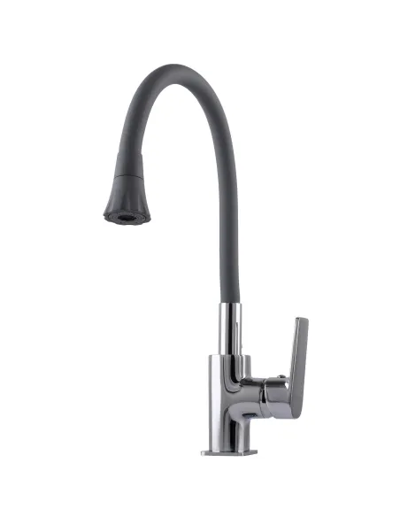 Смеситель для кухни Globus Lux BONN GLB-0203SA-G03, с гибким изливом
