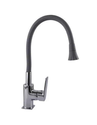 Смеситель для кухни Globus Lux BONN GLB-0203SA-G03, с гибким изливом