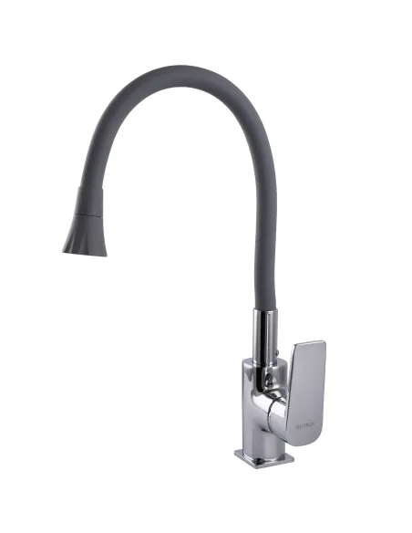 Смеситель для кухни Globus Lux BONN GLB-0203SA-G03, с гибким изливом