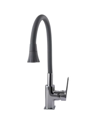 Змішувач для кухні Globus Lux BONN GLB-0203SA-G03, з гнучким виливом