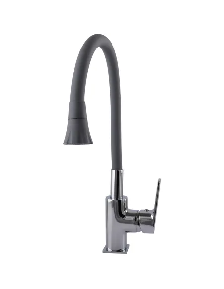Змішувач для кухні Globus Lux BONN GLB-0203SA-G03, з гнучким виливом
