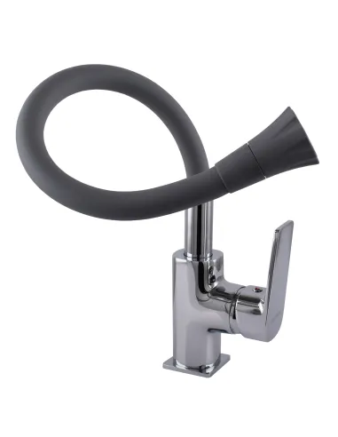 Змішувач для кухні Globus Lux BONN GLB-0203SA-G03, з гнучким виливом