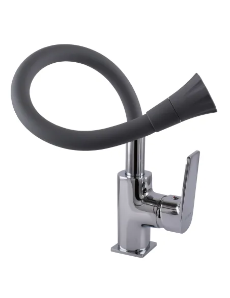 Смеситель для кухни Globus Lux BONN GLB-0203SA-G03, с гибким изливом