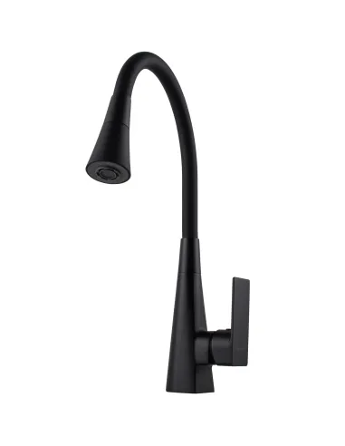 Змішувач для кухні Globus Lux NIAGARA GLN-0203SM-BB, з гнучким виливом