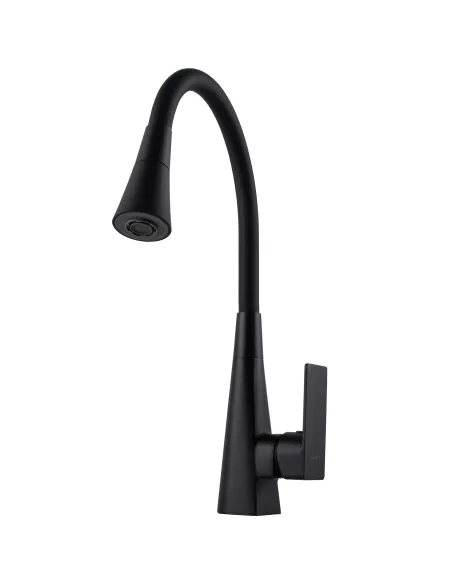 Змішувач для кухні Globus Lux NIAGARA GLN-0203SM-BB, з гнучким виливом