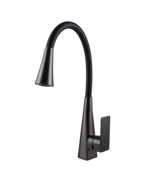 Змішувач для кухні Globus Lux NIAGARA GLN-0203SM-GP, з гнучким виливом