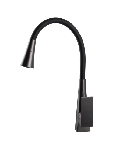 Змішувач для кухні Globus Lux NIAGARA GLN-0203SM-GP, з гнучким виливом