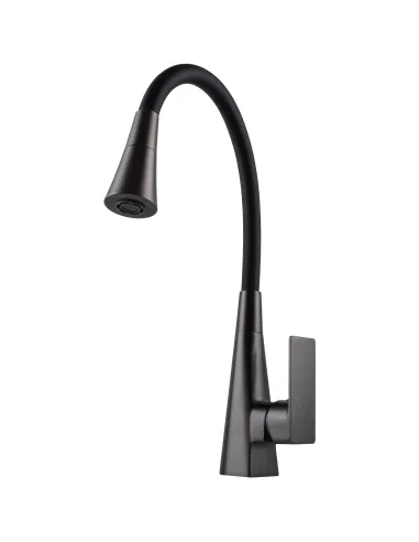 Змішувач для кухні Globus Lux NIAGARA GLN-0203SM-GP, з гнучким виливом