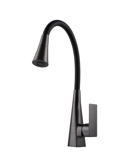 Змішувач для кухні Globus Lux NIAGARA GLN-0203SM-GP, з гнучким виливом