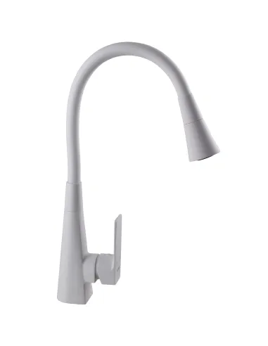 Змішувач для кухні Globus Lux NIAGARA GLN-0203SM-WM, з гнучким виливом