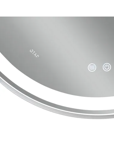 Дзеркало для ванної кімнати Qtap Gemini Touch, з LED-підсвічуванням, з антизапітнінням
