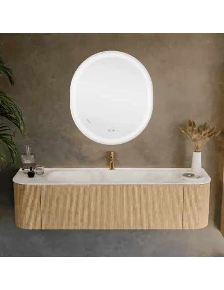 Дзеркало для ванної кімнати Qtap Gemini Touch, з LED-підсвічуванням, з антизапітнінням Дзеркало для ванної кімнати Qtap Gemini Touch, з LED-підсвічуванням, з антизапітнінням