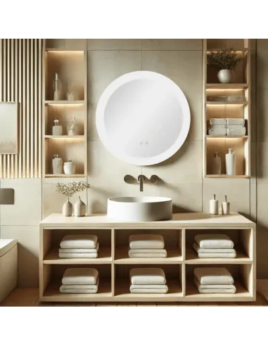 Дзеркало для ванної кімнати Qtap Taurus Touch, з LED-підсвічуванням, з антизапітнінням