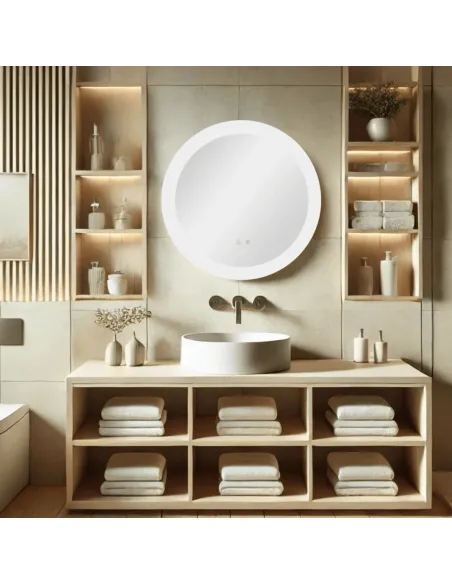 Дзеркало для ванної кімнати Qtap Taurus Touch, з LED-підсвічуванням, з антизапітнінням