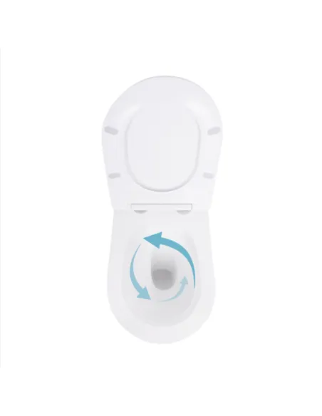 Унитаз Q-Tap Robin Ultra Quiet QT13332381AW, 520×365×365 мм, безободковый, подвесной Унитаз Q-Tap Robin Ultra Quiet QT13332381AW, 520×365×365 мм, безободковый, подвесной