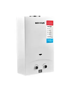 Газовая колонка Mixxus GWH-0110 Basic White дымоходная